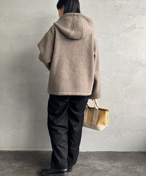 DANTON（ダントン）の「[DANTON/ダントン] ウールライトパイル ジップフードジャケット（その他アウター・レディース・ベージュ/ネイビー・36）」の10枚目の写真