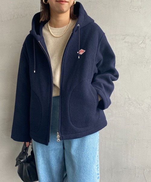 DANTON（ダントン）の「[DANTON/ダントン] ウールライトパイル ジップフードジャケット（その他アウター・レディース・ベージュ/ネイビー・36）」の16枚目の写真