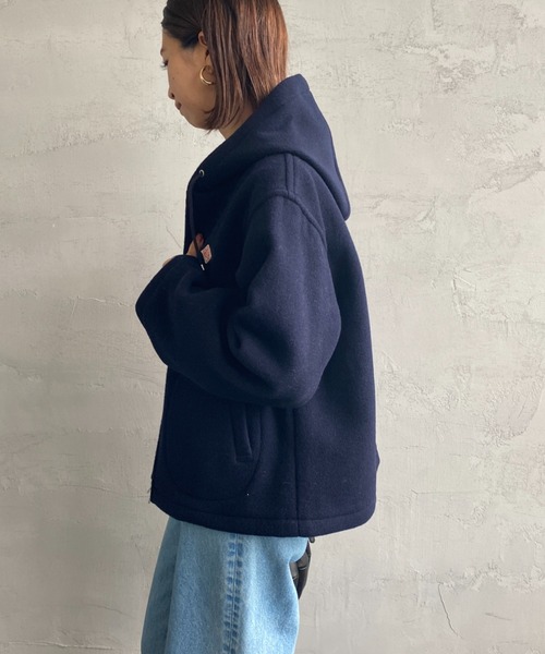 DANTON（ダントン）の「[DANTON/ダントン] ウールライトパイル ジップフードジャケット（その他アウター・レディース・ベージュ/ネイビー・36）」の17枚目の写真