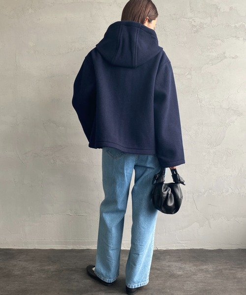 DANTON（ダントン）の「[DANTON/ダントン] ウールライトパイル ジップフードジャケット（その他アウター・レディース・ベージュ/ネイビー・36）」の21枚目の写真