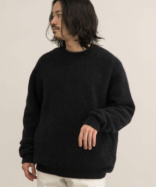 URBAN RESEARCH(アーバンリサーチ)の「スーリーアルパカクルーネックニット(ニット/セーター・メンズ・ネイビー/レッド/グリーン/ベージュ系その他・MEDIUM/LARGE)」の13枚目の写真