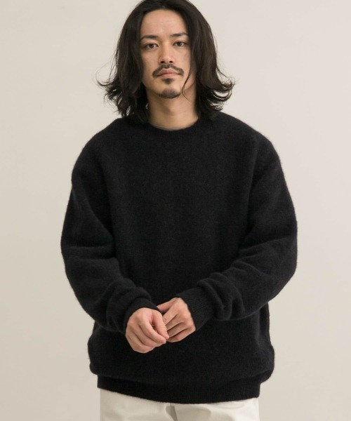 URBAN RESEARCH(アーバンリサーチ)の「スーリーアルパカクルーネックニット(ニット/セーター・メンズ・ネイビー/レッド/グリーン/ベージュ系その他・MEDIUM/LARGE)」の14枚目の写真