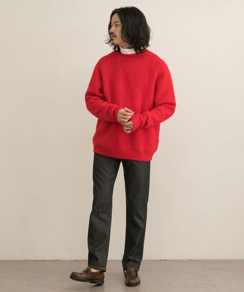 URBAN RESEARCH(アーバンリサーチ)の「スーリーアルパカクルーネックニット(ニット/セーター・メンズ・ネイビー/レッド/グリーン/ベージュ系その他・MEDIUM/LARGE)」の19枚目の写真