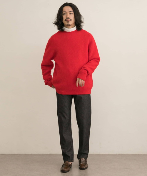 URBAN RESEARCH(アーバンリサーチ)の「スーリーアルパカクルーネックニット(ニット/セーター・メンズ・ネイビー/レッド/グリーン/ベージュ系その他・MEDIUM/LARGE)」の20枚目の写真