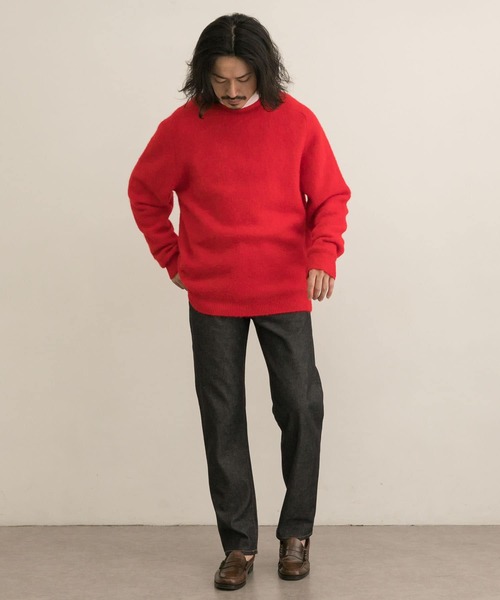 URBAN RESEARCH(アーバンリサーチ)の「スーリーアルパカクルーネックニット(ニット/セーター・メンズ・ネイビー/レッド/グリーン/ベージュ系その他・MEDIUM/LARGE)」の21枚目の写真