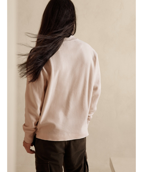 Banana Republic（バナナリパブリック）の「サーマル ショールカラー Tシャツ（Tシャツ/カットソー・メンズ・カーキ/ブラック・L/S/M/XL）」の4枚目の写真