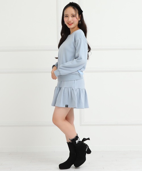 PINKHUNT(ピンクハント)の「PINKHUNT ボリューム袖トレーナー 7312K(ボトム別売)(スウェット・キッズ・スカイブルー系1/ベビーピンク・160cm/120cm/150cm/140cm/130cm)」の5枚目の写真