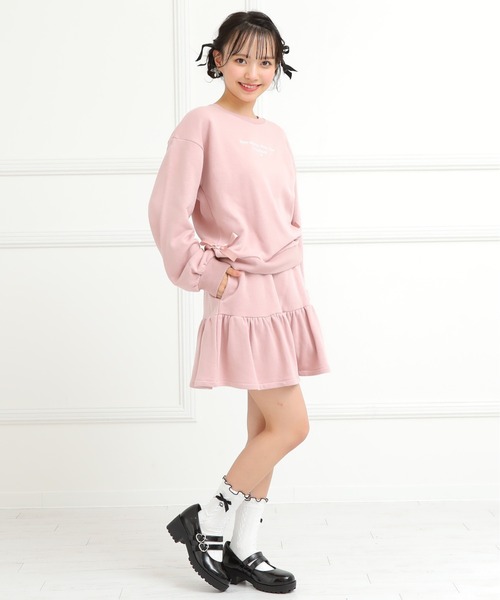 PINKHUNT(ピンクハント)の「PINKHUNT ボリューム袖トレーナー 7312K(ボトム別売)(スウェット・キッズ・スカイブルー系1/ベビーピンク・160cm/120cm/150cm/140cm/130cm)」の8枚目の写真