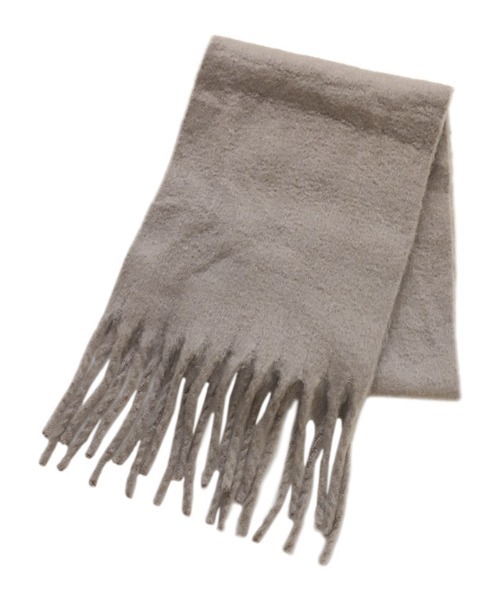 Pierrot（ピエロ）の「ふんわりフェイクウールマフラー（マフラー・レディース・ライトベージュ/モカ/ブラック/アイボリー/ライトグレー・FREE）」の8枚目の写真