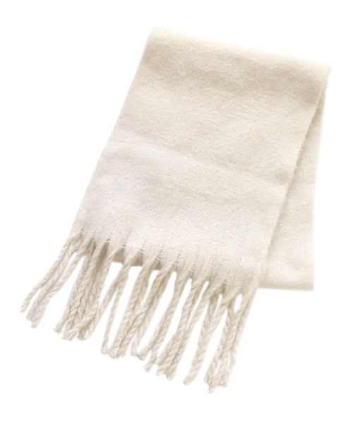 Pierrot（ピエロ）の「ふんわりフェイクウールマフラー（マフラー・レディース・ライトベージュ/モカ/ブラック/アイボリー/ライトグレー・FREE）」の10枚目の写真