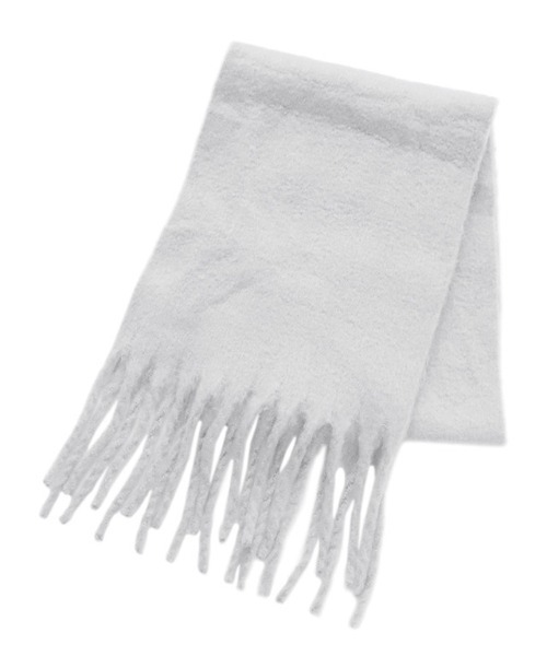 Pierrot（ピエロ）の「ふんわりフェイクウールマフラー（マフラー・レディース・ライトベージュ/モカ/ブラック/アイボリー/ライトグレー・FREE）」の18枚目の写真