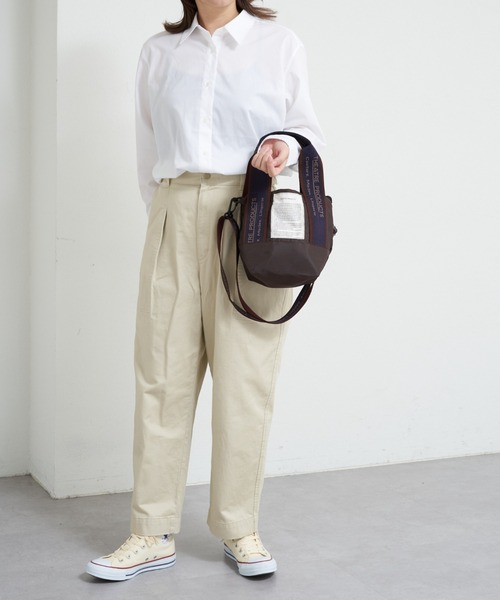 THEATRE PRODUCTS（シアタープロダクツ）の「THEATRE PRODUCTS / Dailyrusset別注 ジャガードテープ2wayバッグ（S）（ショルダーバッグ・レディース・グリーン/ピンク/ブルー/グレー/レモンイエロー/ベビーピンク/ブラック/ピンク系その他2/ベージュ/オレンジ/ブルー系その他/ブラウン/ボルドー/グレー系その他/アイボリー/オフホワイト/ブラック系その他/カーキ/オレンジ系その他/ベージュ系その他・FREE）」の22枚目の写真