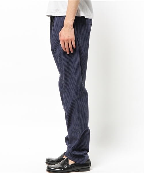 EDIFICE（エディフィス）の「◇C/PEサッカーギンガムシャーリングイージーパンツ（その他パンツ・メンズ・ブルー系その他・48/42/44/46）」の2枚目の写真