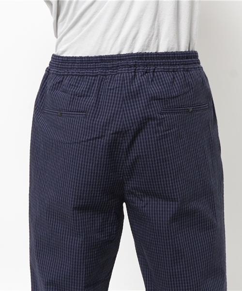 EDIFICE（エディフィス）の「◇C/PEサッカーギンガムシャーリングイージーパンツ（その他パンツ・メンズ・ブルー系その他・48/42/44/46）」の6枚目の写真