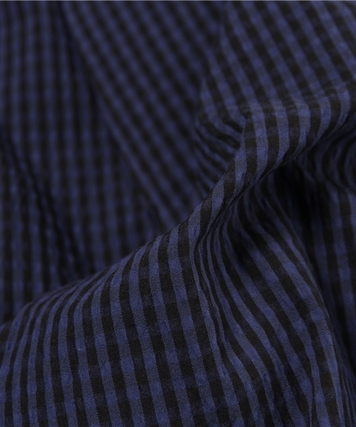 EDIFICE（エディフィス）の「◇C/PEサッカーギンガムシャーリングイージーパンツ（その他パンツ・メンズ・ブルー系その他・48/42/44/46）」の10枚目の写真