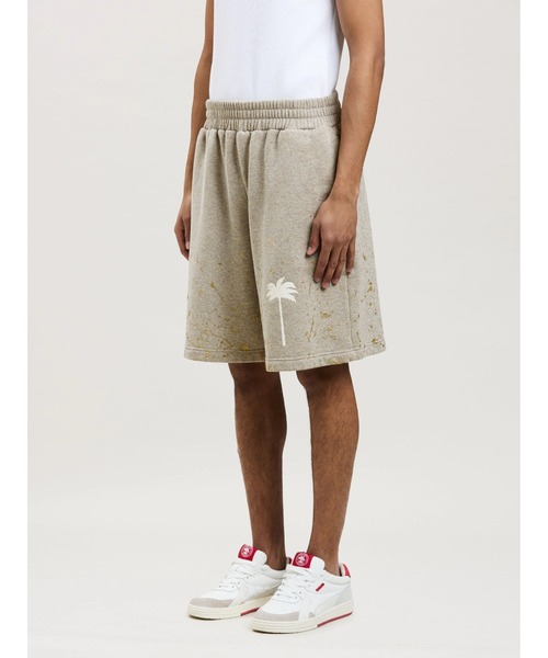 Palm Angels（パームエンジェルス）の「PalmAngels/パームエンジェルス/PXPPAINTED CLASSIC SWEAT SHORTPANTS（スウェットパンツ・メンズ・グレー・S/M/L）」の2枚目の写真