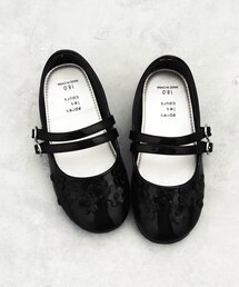 apres les cours（アプレレクール）の「お花モチーフストラップシューズ（パンプス・キッズ）」