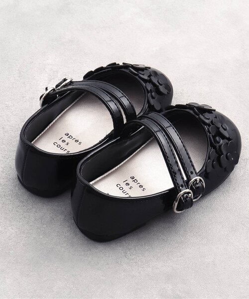 apres les cours（アプレレクール）の「お花モチーフストラップシューズ（パンプス・キッズ・ブラック/オフホワイト・14/19/18/20/16/15 /17）」の13枚目の写真