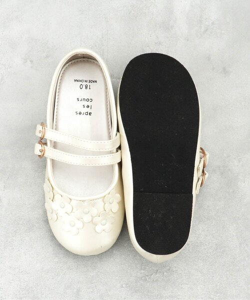 apres les cours（アプレレクール）の「お花モチーフストラップシューズ（パンプス・キッズ・ブラック/オフホワイト・14/19/18/20/16/15 /17）」の17枚目の写真