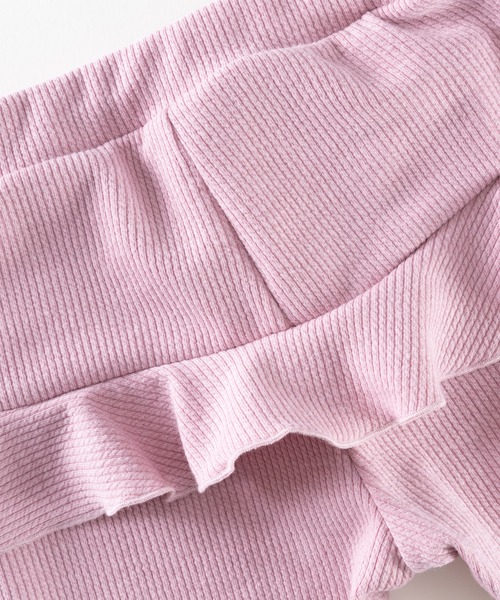 trois lapins kp(トロワラパンケーピー)の「ピケニットバックフリルパンツ(80~90)(その他パンツ・キッズ・ベージュ/ピンク/ブラック・90cm/80cm)」の5枚目の写真