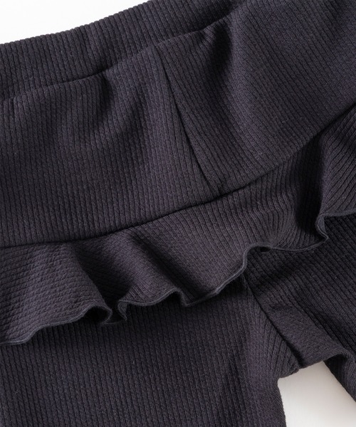trois lapins kp(トロワラパンケーピー)の「ピケニットバックフリルパンツ(80~90)(その他パンツ・キッズ・ベージュ/ピンク/ブラック・90cm/80cm)」の7枚目の写真