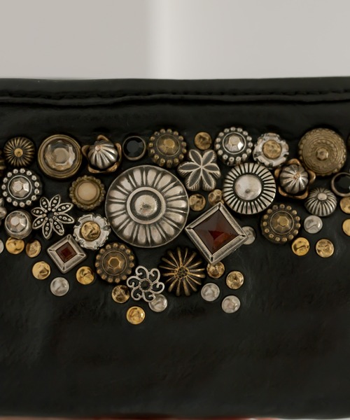 CAMPOMAGGI（カンポマッジ）の「《WEB限定》【CAMPO MAGGI(カンポマッジ)】スタッズ長財布（財布・レディース・ブラック・FREE）」の7枚目の写真