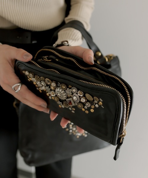 CAMPOMAGGI（カンポマッジ）の「《WEB限定》【CAMPO MAGGI(カンポマッジ)】スタッズ長財布（財布・レディース・ブラック・FREE）」の16枚目の写真