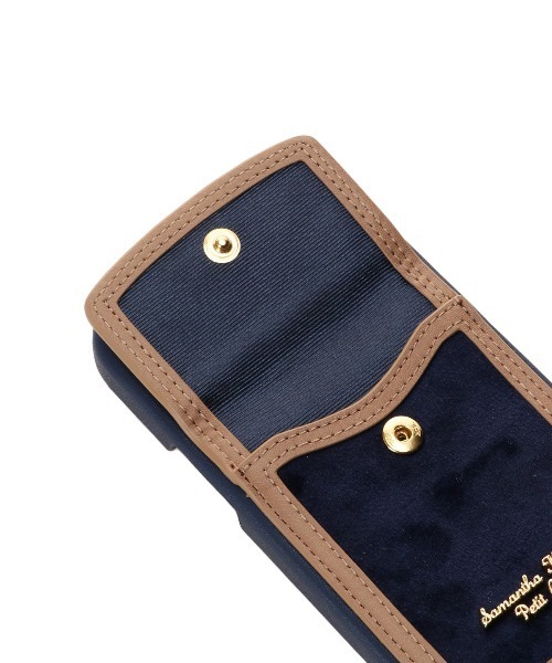 Samantha Thavasa Petit Choice（サマンサタバサ　プチチョイス）の「ベロアポケット付きiPhoneケース13pro（スマホケース/カバー・レディース・ネイビー/レッド/オフホワイト・FREE）」の6枚目の写真