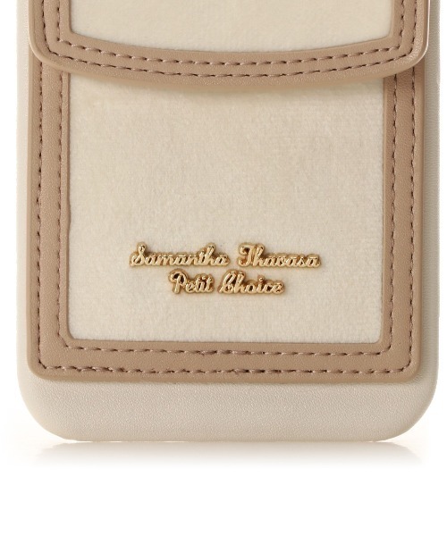 Samantha Thavasa Petit Choice（サマンサタバサ　プチチョイス）の「ベロアポケット付きiPhoneケース13pro（スマホケース/カバー・レディース・ネイビー/レッド/オフホワイト・FREE）」の12枚目の写真