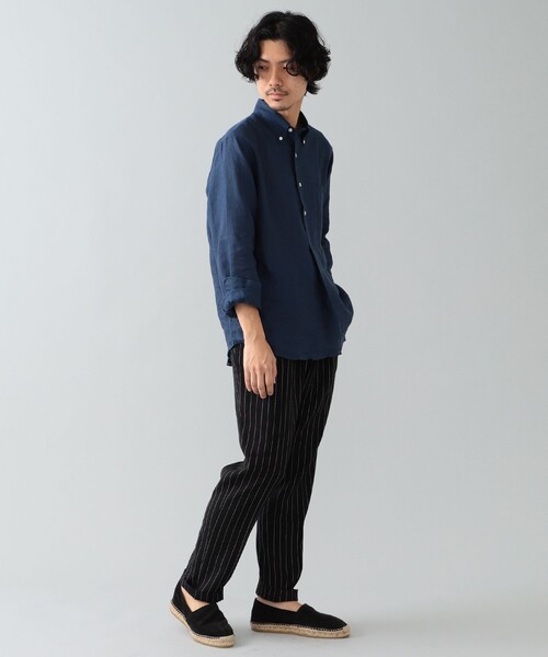 BEAMS F（ビームスエフ）/ リネン プルオーバー ボタンダウンシャツ BEAMS F（ビームスエフ）の「BEAMS F / リネン プルオーバー