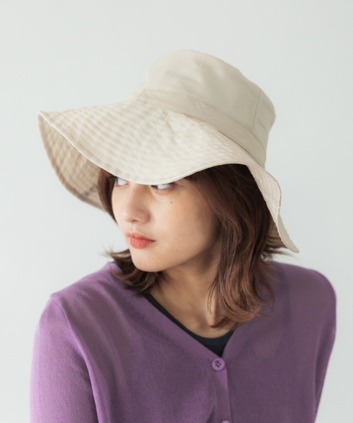 CONTROL FREAK（コントロールフリーク）の「CONTROL FREAK(コントロールフリーク)ライトウェイトバケットハット（ハット・レディース・グレー/ベージュ/Brick ・FREE）」の3枚目の写真