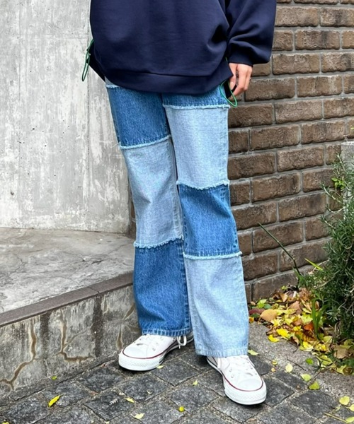 RODEO CROWNS WIDE BOWL（ロデオクラウンズワイドボウル）の「DENIM リメイクライクデニム（デニムパンツ・レディース・ブルー・MEDIUM/X-SMALL/SMALL）」の15枚目の写真