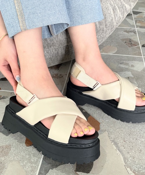 試着のみ マルニ ビジュー付きプラットフォームサンダル レディース スライド&サンダル｜公式オンラインストア | Marni