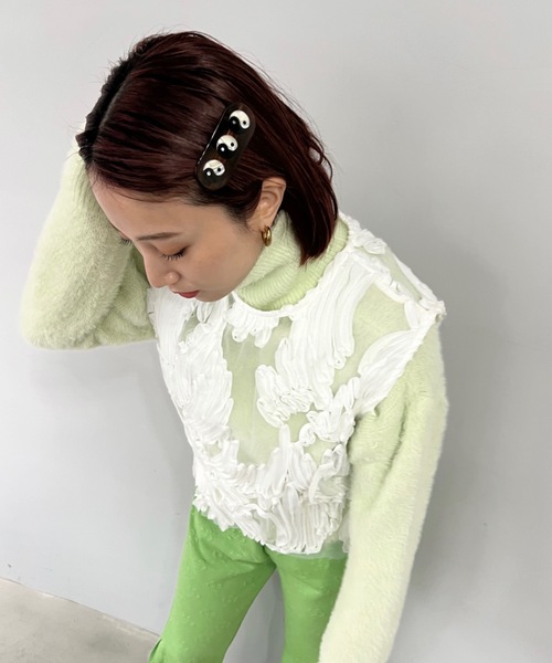 新品未使用サハバイエリー　ブラウス&バレッタ heilly/ヘイリー】シンプルヘアバレッタ（その他ヘアアクセサリー