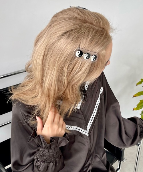 SANSeLF（サンセルフ）の「Se ヤンヤンバレッタ【SANSeLF】sana23s007（バレッタ/ヘアクリップ・レディース・カーキ/ベージュ/ブラウン/クリア/ライトイエロー・FREE）」の12枚目の写真