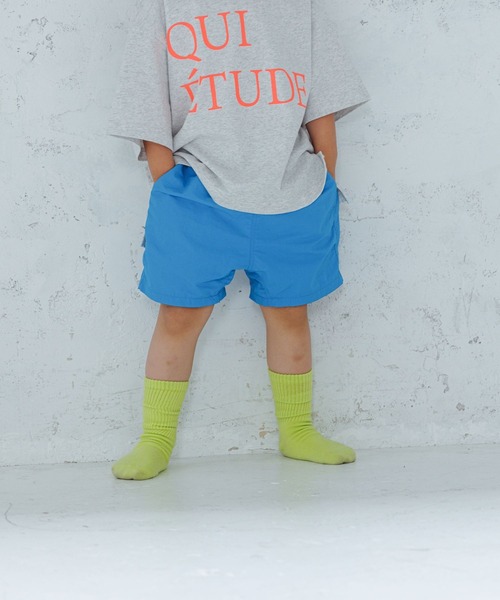 LOWRYS FARM(ローリーズファーム)の「ナイロンショートパンツ 182906(その他パンツ・キッズ・ブルー/ピンク/ブラック/イエロー/レッド/ブルー系その他2・130cm/150cm/110cm/120cm/140cm)」の1枚目の写真