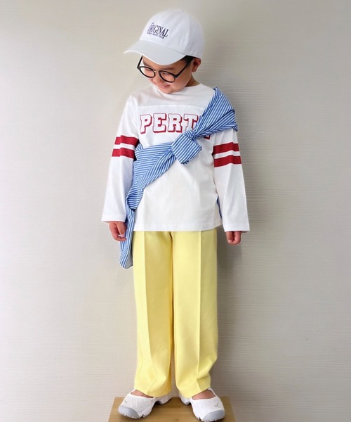 CIAOPANIC TYPY（チャオパニックティピー）の「【KIDS】ジャージーカラースラックスパンツ（スラックス・キッズ・レモンイエロー/グリーン/ライトグレー・M/XXL/XL/L/S）」の22枚目の写真