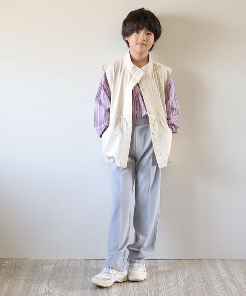 CIAOPANIC TYPY（チャオパニックティピー）の「【KIDS】ジャージーカラースラックスパンツ（スラックス・キッズ・レモンイエロー/グリーン/ライトグレー・M/XXL/XL/L/S）」の19枚目の写真