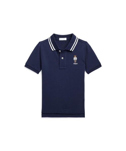 Polo ベア コットン メッシュ ポロシャツ
