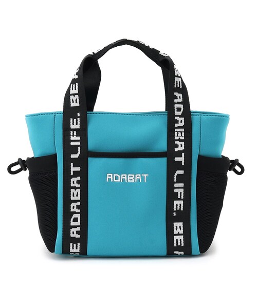 adabat（アダバット）の「◆【保冷機能付き】メッセージロゴデザイン カートバッグ（トートバッグ・メンズ・ライトブルー/ネイビー/オレンジ・00）」の4枚目の写真