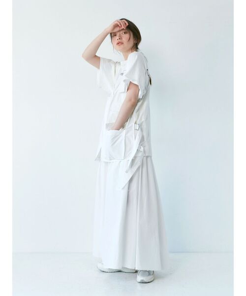 Ungrid（アングリッド）の「ハイウエストボリュームマキシスカート（スカート・レディース・チャコールグレー/オフホワイト/その他1・FREE）」の14枚目の写真