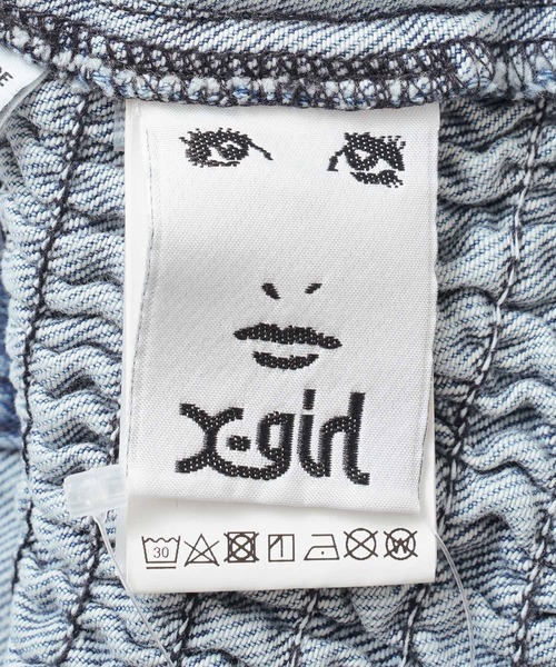 X-girl(エックスガール)の「FITTED TOP(シャツ/ブラウス・レディース・ブラック/インディゴブルー・S/M)」の13枚目の写真