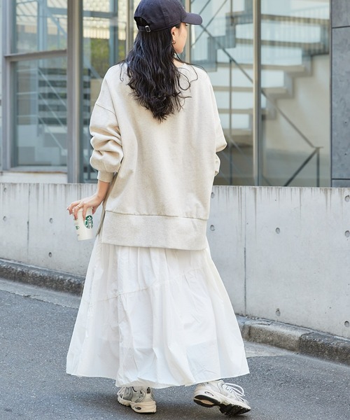 CIAOPANIC TYPY（チャオパニックティピー）の「ドロストナイロンティアードボリュームスカート（スカート・レディース・ベージュ/オフホワイト/オリーブ/ブラック・FREE）」の15枚目の写真