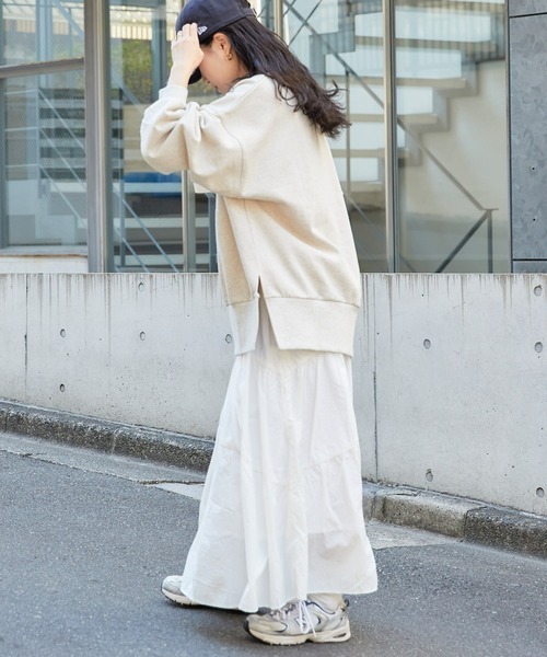 CIAOPANIC TYPY（チャオパニックティピー）の「ドロストナイロンティアードボリュームスカート（スカート・レディース・ベージュ/オフホワイト/オリーブ/ブラック・FREE）」の18枚目の写真