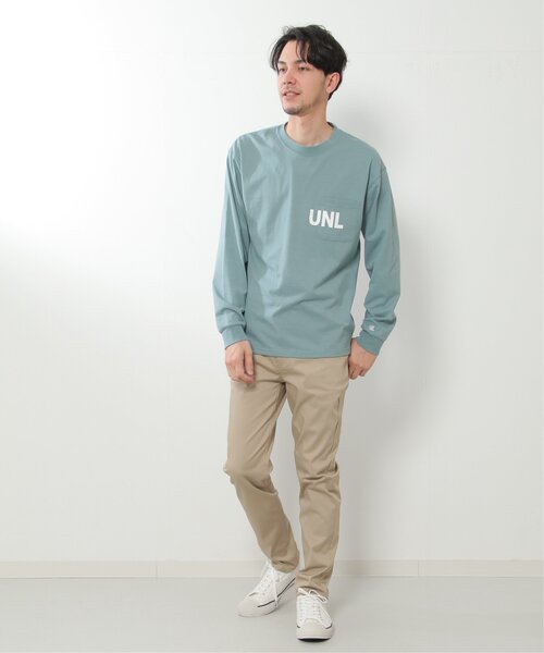 ikka（イッカ）の「URBAN NATURE LIFE ロゴプリントポケロンT（Tシャツ/カットソー・メンズ・ミント/ブルー/ホワイト/ブラック・L/S/M/XL）」の13枚目の写真