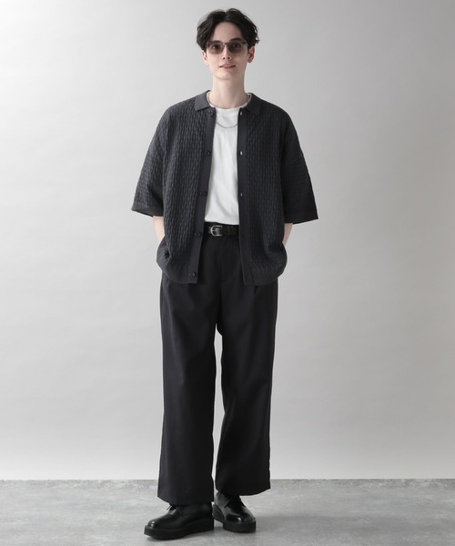 RAGEBLUE(レイジブルー)の「ドレープ/タックワイドスラックス(スラックス・メンズ・グリーン系その他/ダークグレー/ホワイト/ブラック・MEDIUM/LARGE/SMALL)」の8枚目の写真