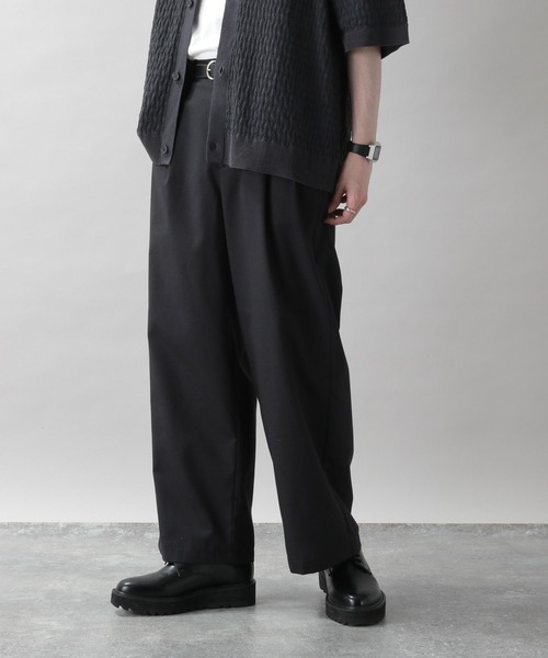 RAGEBLUE（レイジブルー）の「ドレープ/タックワイドスラックス