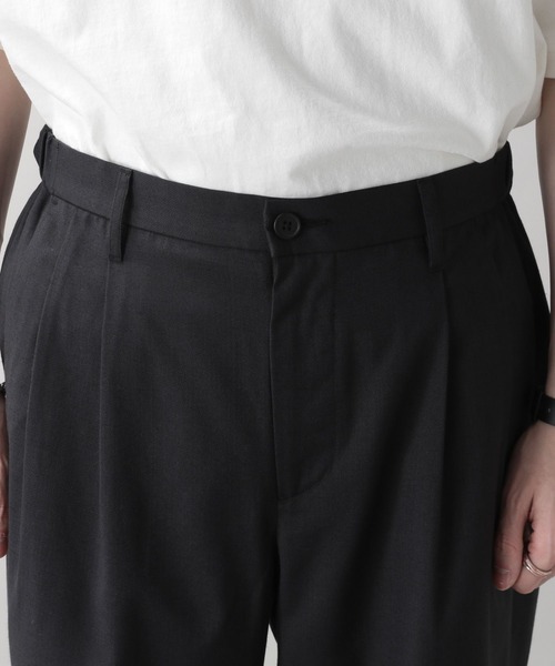 RAGEBLUE(レイジブルー)の「ドレープ/タックワイドスラックス(スラックス・メンズ・グリーン系その他/ダークグレー/ホワイト/ブラック・MEDIUM/LARGE/SMALL)」の15枚目の写真