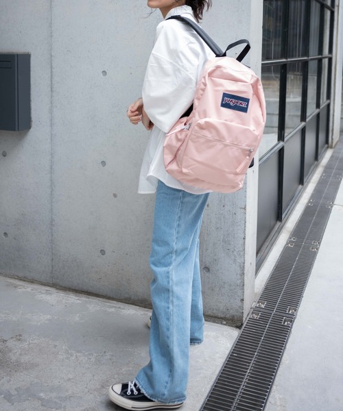 WEGO(ウィゴー)の「WEGO/JANSPORT CROSSTOWN(バックパック/リュック・レディース・ブラック/ダークグリーン/グレー/ライトピンク/ネイビー/ワイン・FREE)」の5枚目の写真