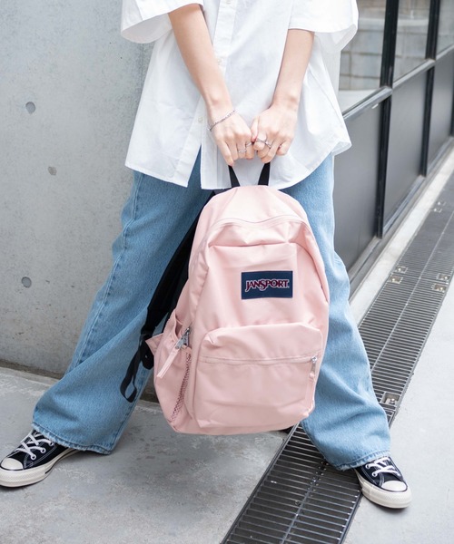 WEGO(ウィゴー)の「WEGO/JANSPORT CROSSTOWN(バックパック/リュック・レディース・ブラック/ダークグリーン/グレー/ライトピンク/ネイビー/ワイン・FREE)」の18枚目の写真